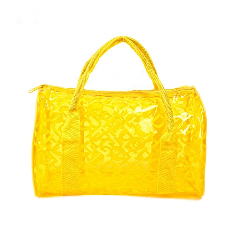 Outdoor Travel Sports Strong Water Resistant holographic Transparent Personalized Duffle Bag PVC