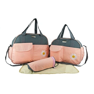 Custom multi-function 5 in 1 convertible maternity mummy baby diaper backpack set for  travel