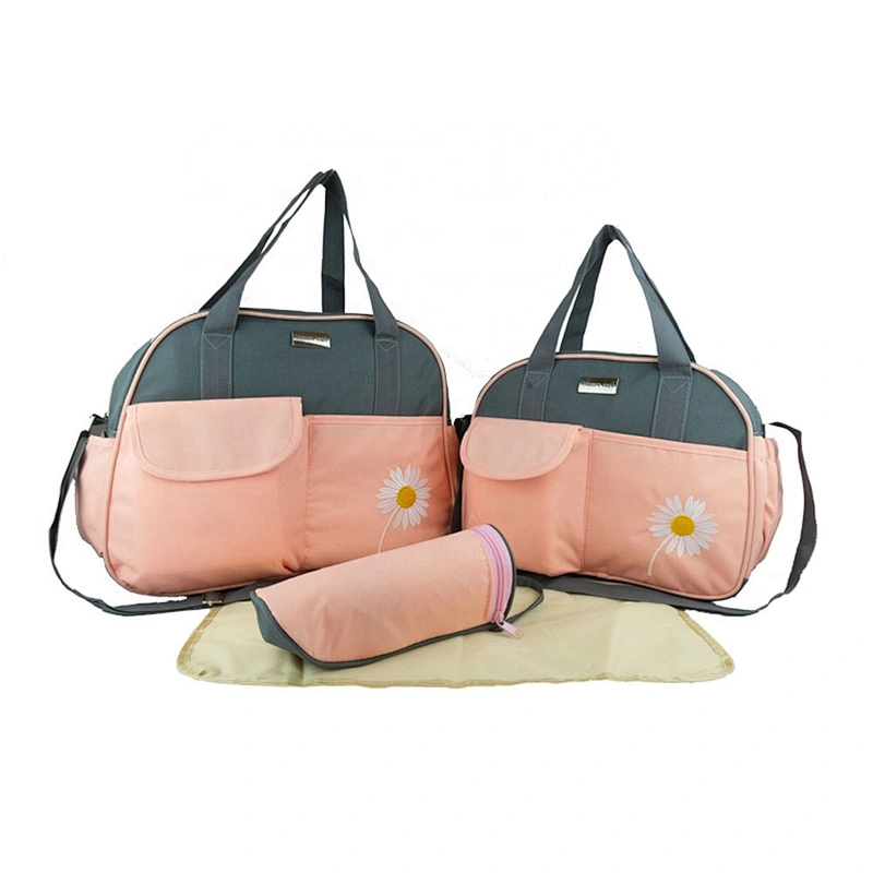 Custom multi-function 5 in 1 convertible maternity mummy baby diaper backpack set for  travel