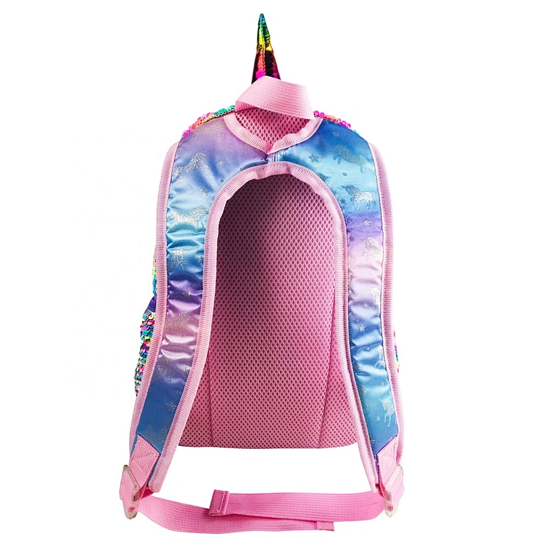 2020 trending wholesale fashion children girls unicorn school bag for kids school glitter Sequin Backpack