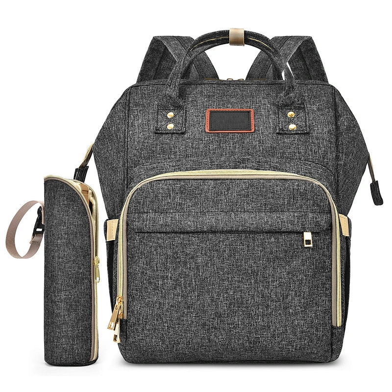 Floral Baby Nappy Bag Diaper Backpacks Travel Diaper Backpack With Insulated Water Bottle Bag And Changing Pad for Women