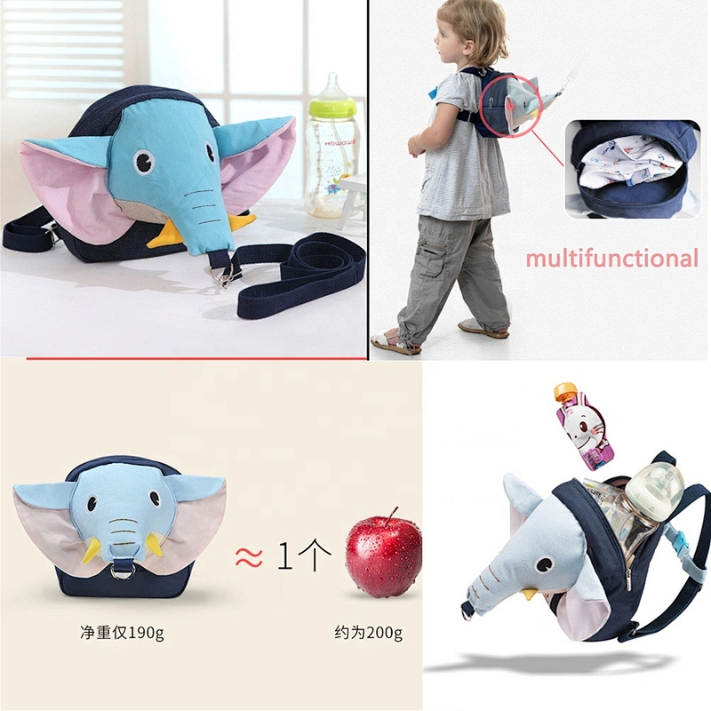 Backpack Baby Toddler Walking Safety Backpack Little Kids Travel Bag Harness Reins Anti Lost Cute Backpacks with safetyLeash