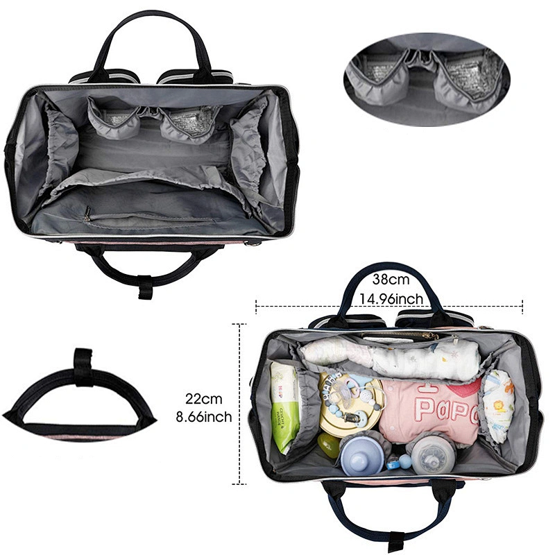 Diaper Bag Tote with Stroller Straps and Changing Pad nappy backpack