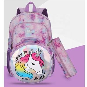 Customized Unicorn backpack Teenager Girls School Bags Set Women Travel Bagpack Children Rucksack Mochila