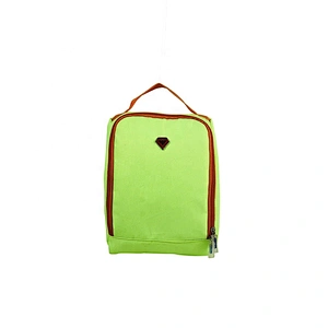 High quality insulated cooler box bags deliver lunch food delivery with custom logo thermal fluorescent green fabric for kids
