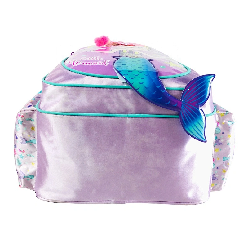 Low MOQ Mermaid Child backpack Primary School Bag Holographic fabric Backpack wobag For Kids School Bag for girl