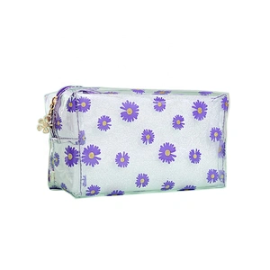 Custom Fashion Waterproof Transparent TPU Portable PVC Makeup Bag Cosmetic Bag Case