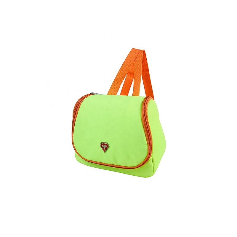 High quality insulated cooler box bags deliver lunch food delivery with custom logo thermal fluorescent green fabric for kids