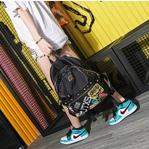 Wholesale Custom Waterproof School Bag Backpack With Rivet with high quality 2020