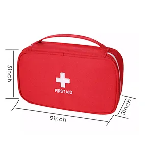 Portable First Aid kit Bag box Emergency Bag with Swivel Hook and Rubber Handle to Carry outdoor survival