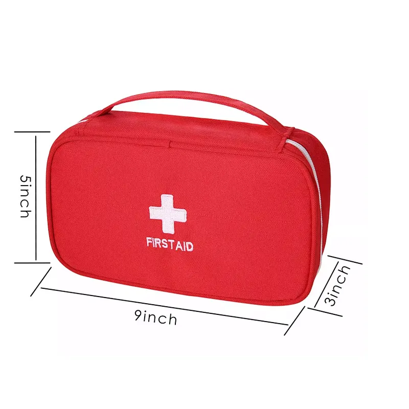 Portable First Aid kit Bag box Emergency Bag with Swivel Hook and Rubber Handle to Carry outdoor survival