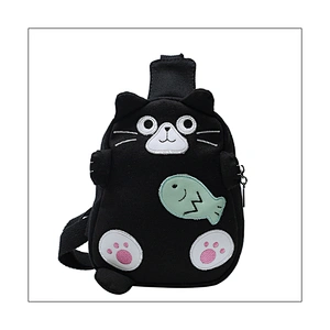 Fashion Trendy Shoulder Female Canvas Cute Lady Messenger Bag A new cartoon cat on Instagram