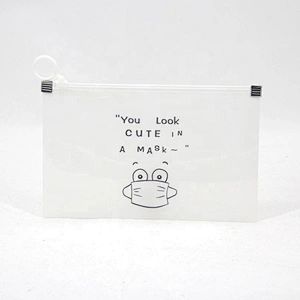 Factory wholesale Portable PVC pocket Envelope Pouch Folder Face Cover Masked Keeper Storage Bags for School Office Supplies