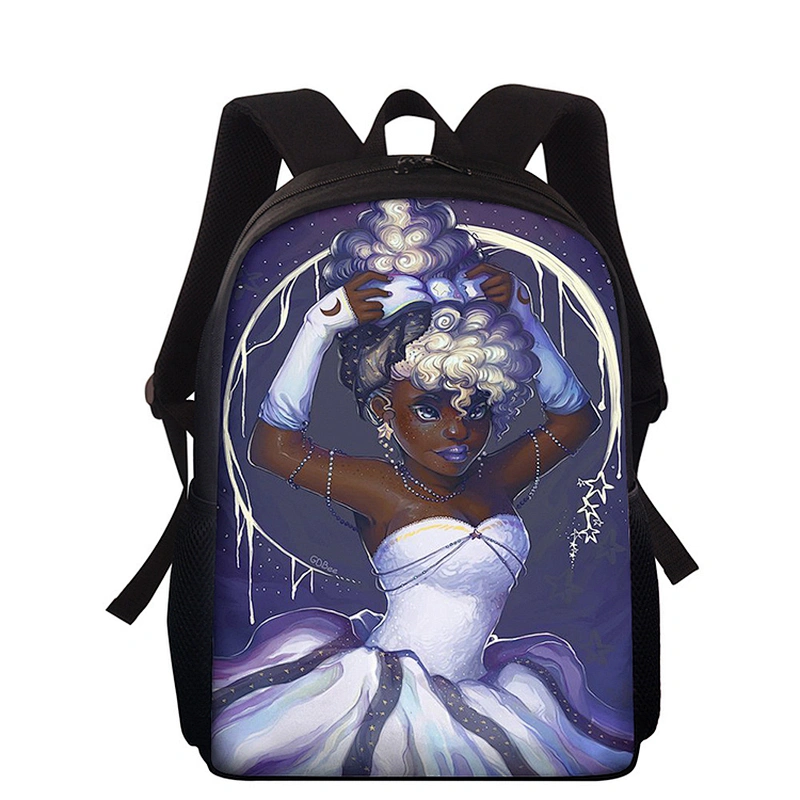 customize  new style African girls create backpacks for children