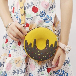 Wholesale silicone zipper bag coin purse mini cross body shoulder messenger bag cartoon bag for girls