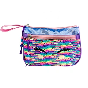 Christmas gift cute unicorn custom makeup bags cosmetic kids travel bag Handbags