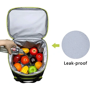 Large Leak-proof Soft Cooler Can Wine Beer Food Carry Delivery Picnic Thermal Lunch Bag Bottle Opener Insulated Backpack Cooler