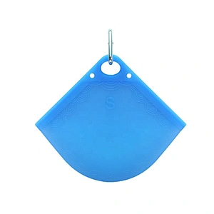 Pollution-proof Face Cover Holder Bags Temporary Clip MASKing Container Food Grade Silicone Facemasked Foldable Case Holder Bag