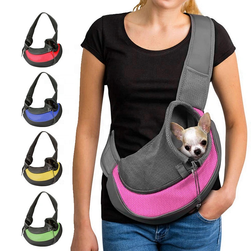 Sling Adjustable Pet Carrier Dog Safety Car Pet Dog Carrier Breathable Mesh Travel Safe Sling Pet Bag Carrier for Dogs Cats