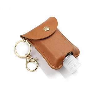 2020 new design Mini Leather case containing 60ml empty bottle of alcohol bottle storage bag