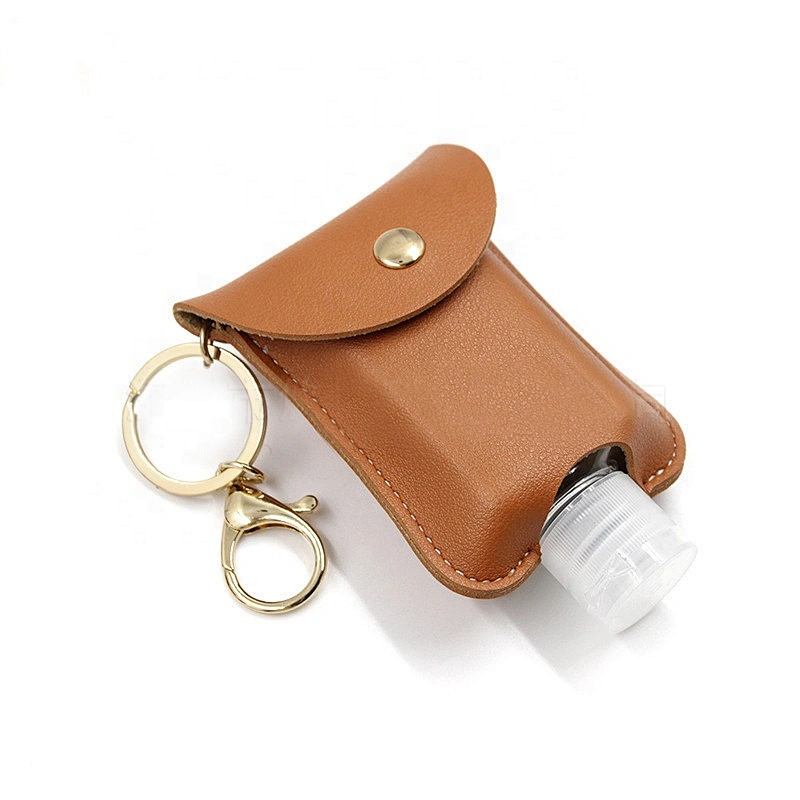 2020 new design Mini Leather case containing 60ml empty bottle of alcohol bottle storage bag