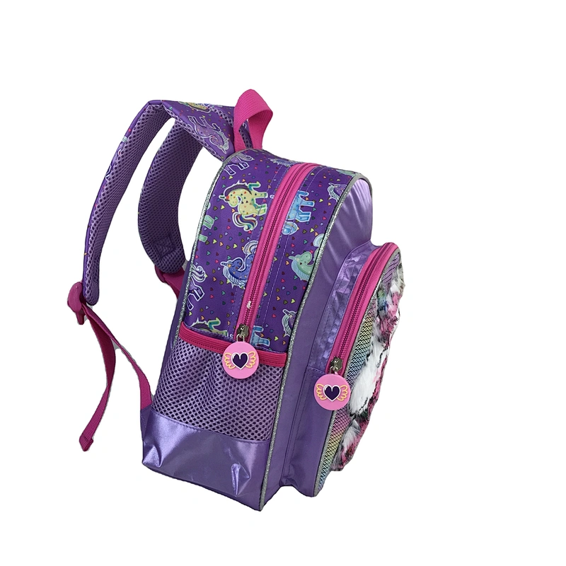 2020 Cartoon Unircon stylish girls plush primary schoolbag backpack school bag pack for children