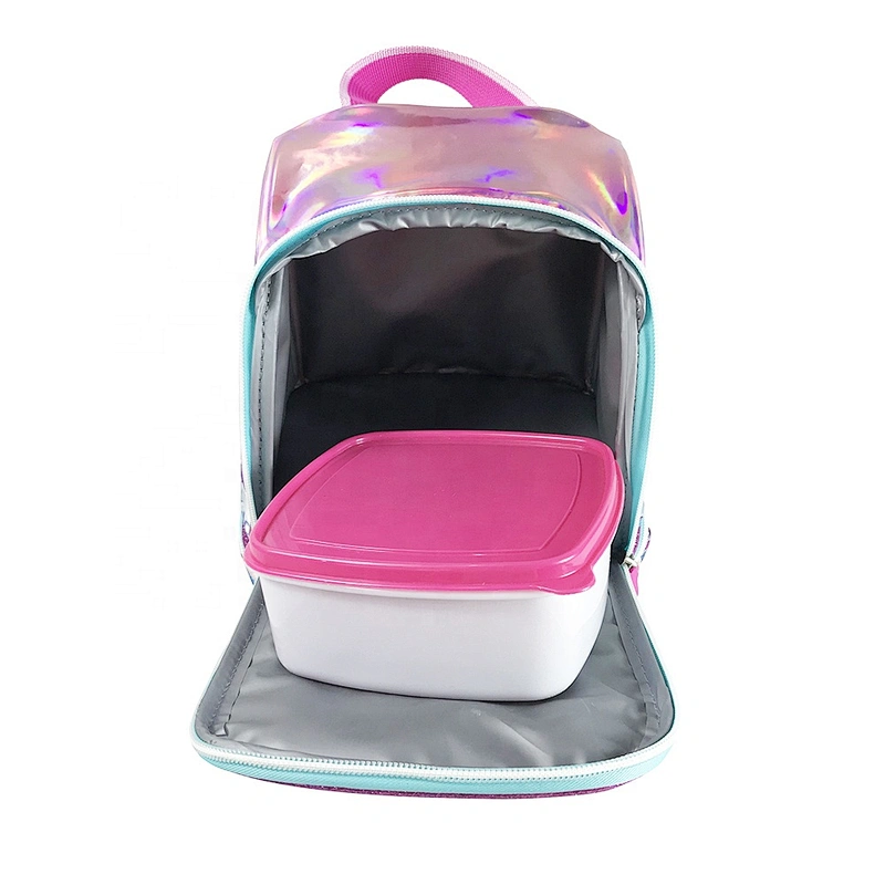 high quality cartoon waterproof holographic insulated cooler bag with custom logothermal insulation fabric for cooler bags