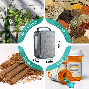 Factory supply Travel Storage Lock Odor Proof Stash Case Smell Proof Bag