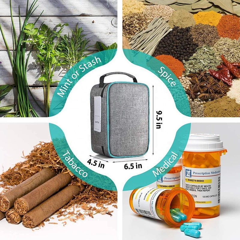 Factory supply Travel Storage Lock Odor Proof Stash Case Smell Proof Bag