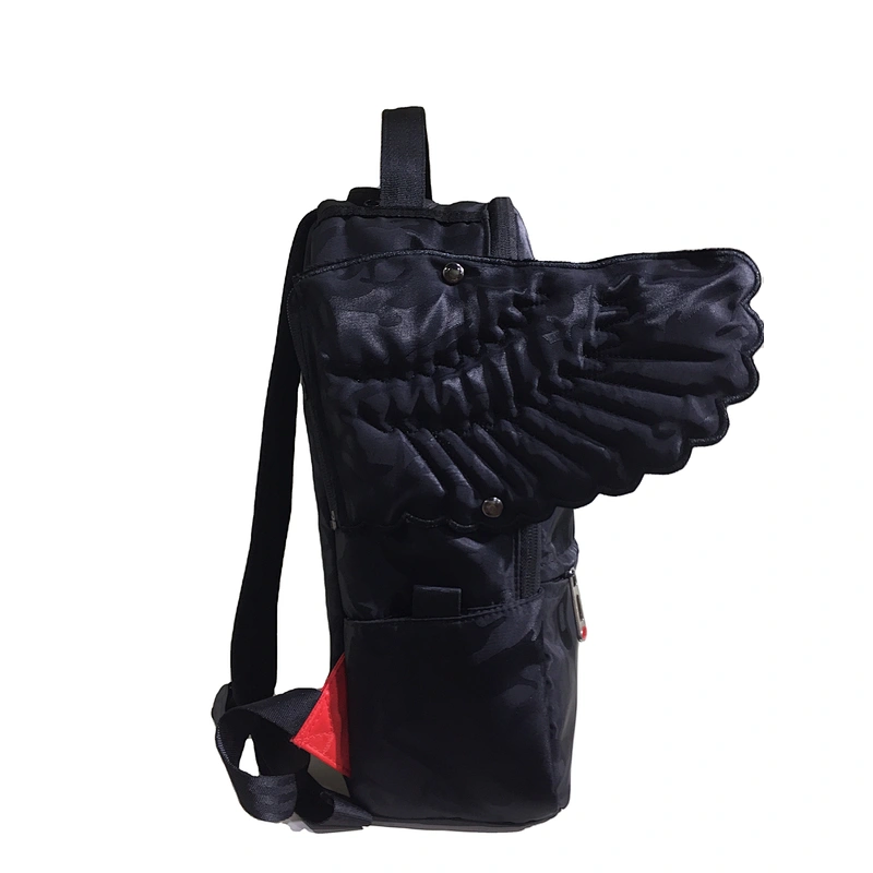 Wholesale Trendy Travel Mini Bag Backpack Soft Polyester Girl Bag School Small Waterproof Kids backpack with wings