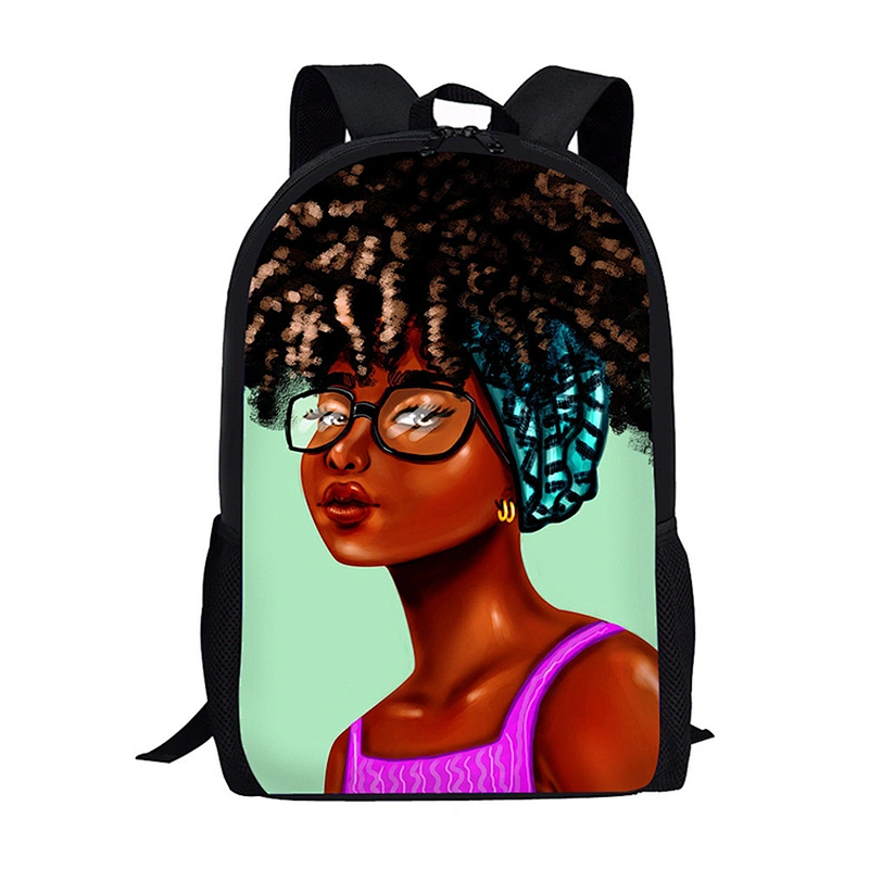 customize African Girl school Backpack African Girl school Backpack