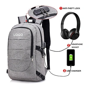 Custom Anti Theft USB Charging Back Pack Backpack Notebook Bags Travel Rucksack bags Smart Business Laptop Backpacks for Men
