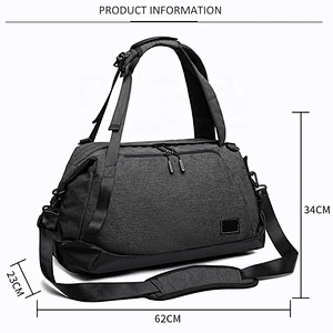 Best dry wet depart with shoes compartment Convertible Backpack Zippered Duffel Bag Custom Shoulder Bag