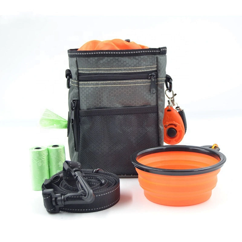 Fashion Travel Food Packaging Training Carry Pet Carrier Dog Treat Pouch Bag with accessories