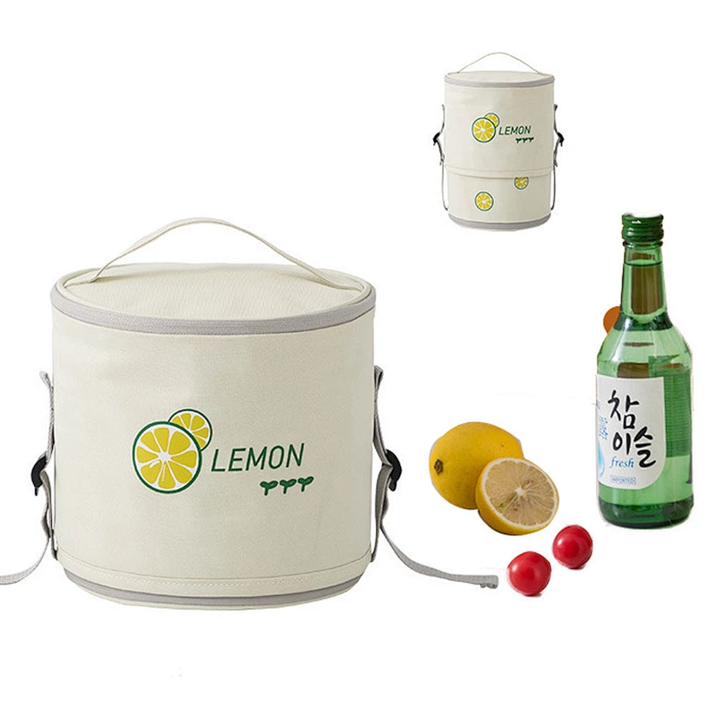 New Japan style customization retractable portable insulation lunch bag outdoor picnic bag insulated box cooler bag