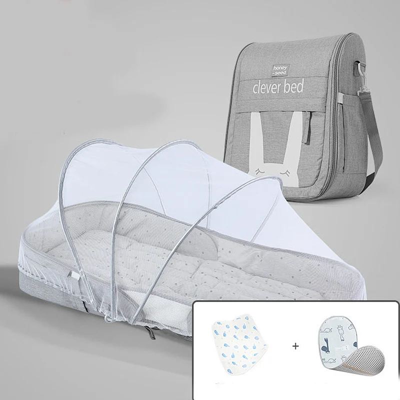 Baby Portable Bed Bag Foldable Newborn Travel Crib Carry-on Nest Bed Diaper Bag Bed for Baby 0-6M sac a langer nurse bag
