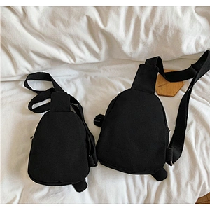 Fashion Trendy Shoulder Female Canvas Cute Lady Messenger Bag A new cartoon cat on Instagram
