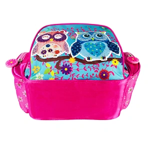 Promotional Cute owl baby girls backpack polyester kids school backpack bags for child school