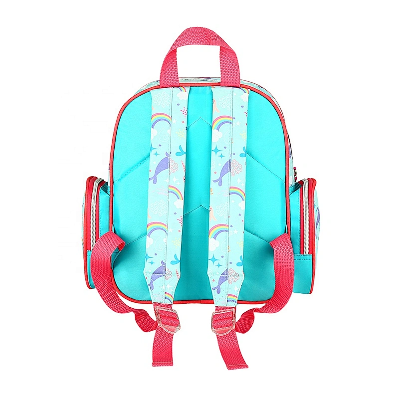 OEM Custom Logo Kindergarten school Backpack Polyester Cheap Promotion Boy Girl Child Kids school bags