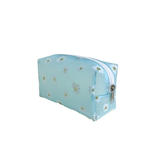2020 NEW material daisy printing TPU clear Waterproof Women handbag Travel Makeup Organizer Cosmetic Bags