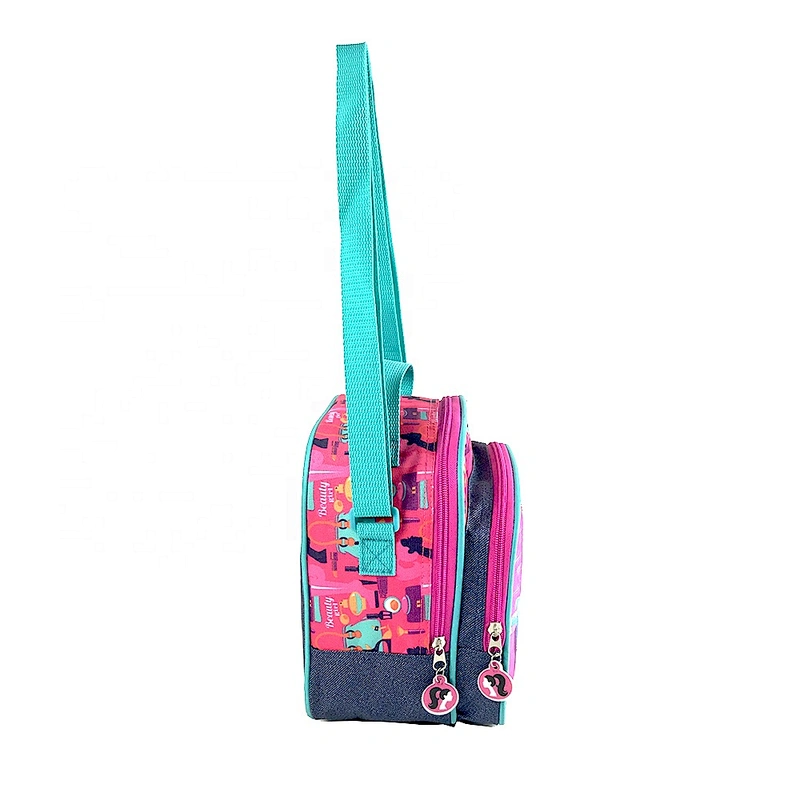 PEVA Folding Plain Waterproof Customized Picnic Basket insulated Thermal Lunch Cooler bags for lunch for kids