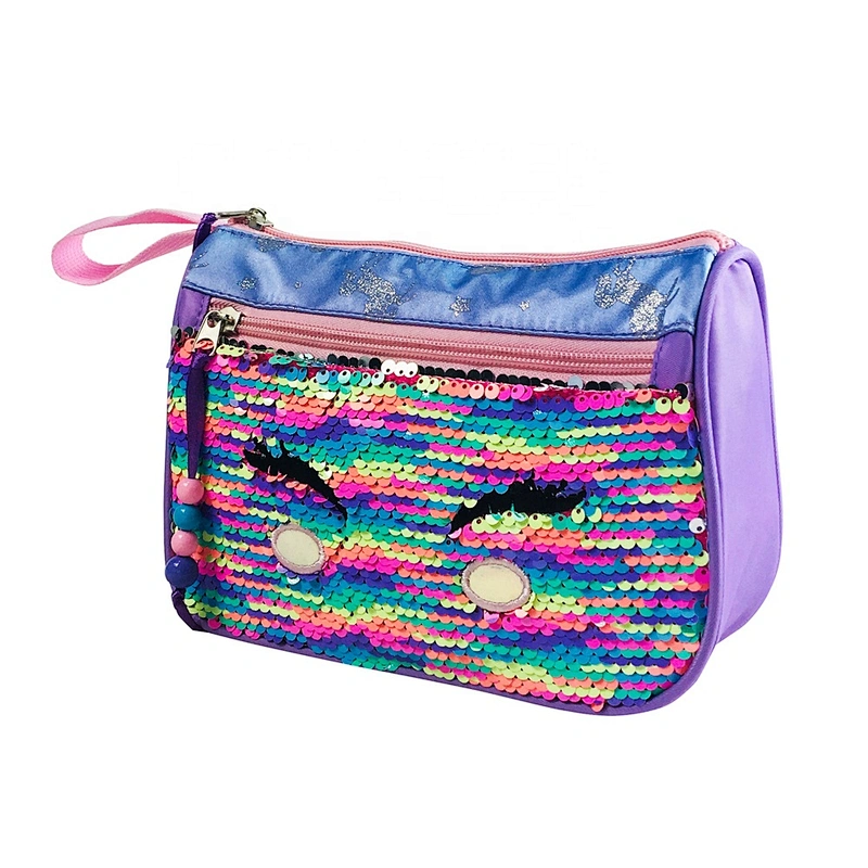 Christmas gift cute unicorn custom makeup bags cosmetic kids travel bag Handbags