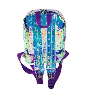OEM/ODM casual Backpack bags rainbow color Bags waterproof transparent clear jelly backpack Mochilas Escolares For kids women