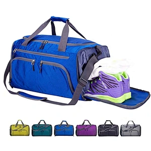 large capacity foldable duffle bag custom sports gym bag for women Water Tear Resistant Men Luggage Travel Bag