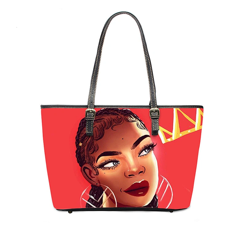 Black Art Girl Magic 2020 African Girl Magic custom PU lady handbag cross-body bag