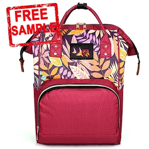Multi-pockets portable storage nursery organizer baby felt diaper backpack bag felt maternity mummy baby diaper bag