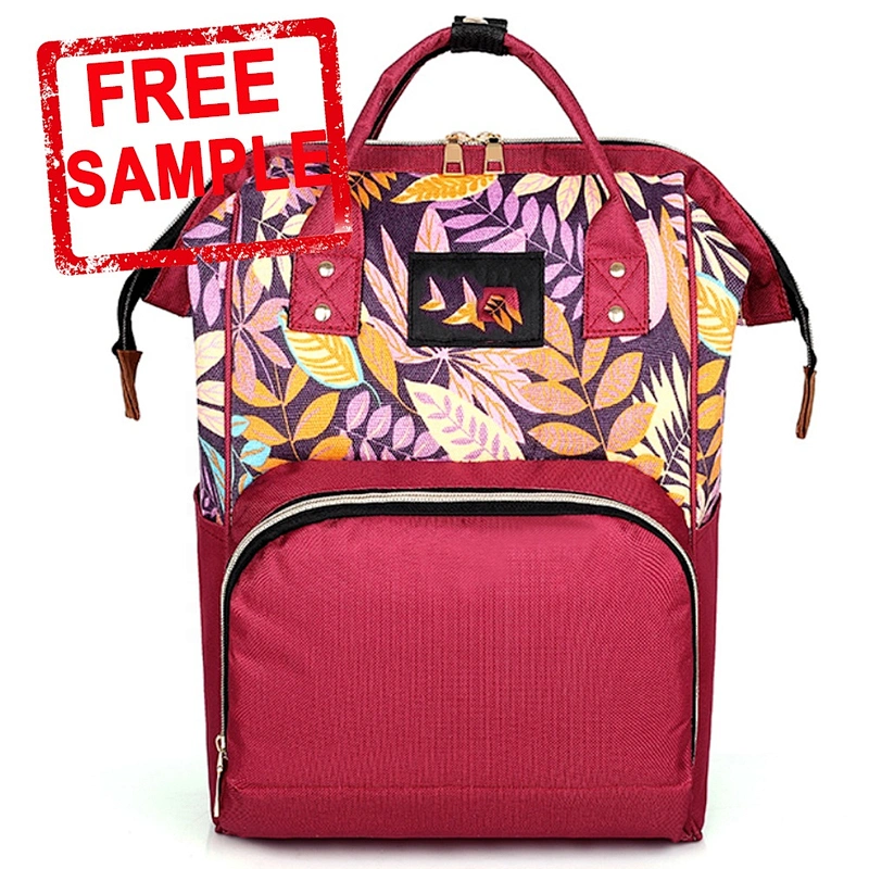 Multi-pockets portable storage nursery organizer baby felt diaper backpack bag felt maternity mummy baby diaper bag