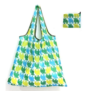 2020 Custom  Eco Friendly Easy Carry Reusable Foldable Pocket Tote Grocery Bag Folding Shopping Bags