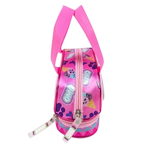 Custom Logo Printed BTS Double Zippers School Student Pen Pouch Pencil Case Bag for Children