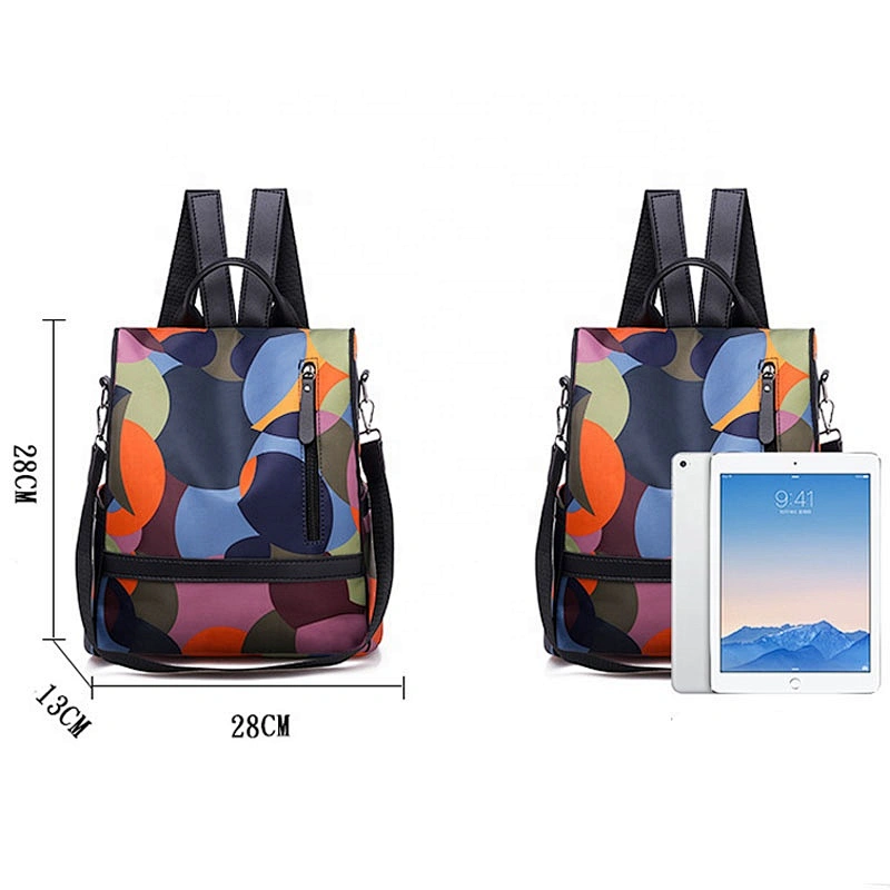 2020 hot style ladies backpack  new fashion color Oxford anti-theft travel bag outdoor shopping backpack